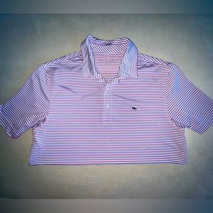 Vineyard Vines Men’s Red White & Blue Striped Golf Polo Poly Spandex SZ size S